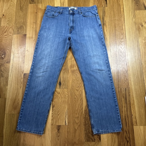 Levi's Other - LEVIS 505 Mens 38x34 505 Black Batwing Red‎ Tab Reg Straight Fit Vintage Y2K